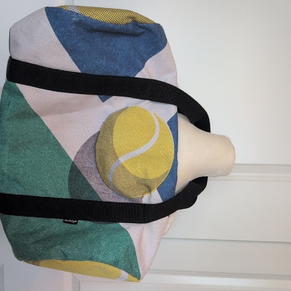 Colorful Geometric Tote Bag No Shoulder Strap
